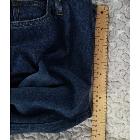 Nevada Vintage 90's Y2K Flared Waistless Button Seamed Jeans Sz 8 - Picture 5 of 7